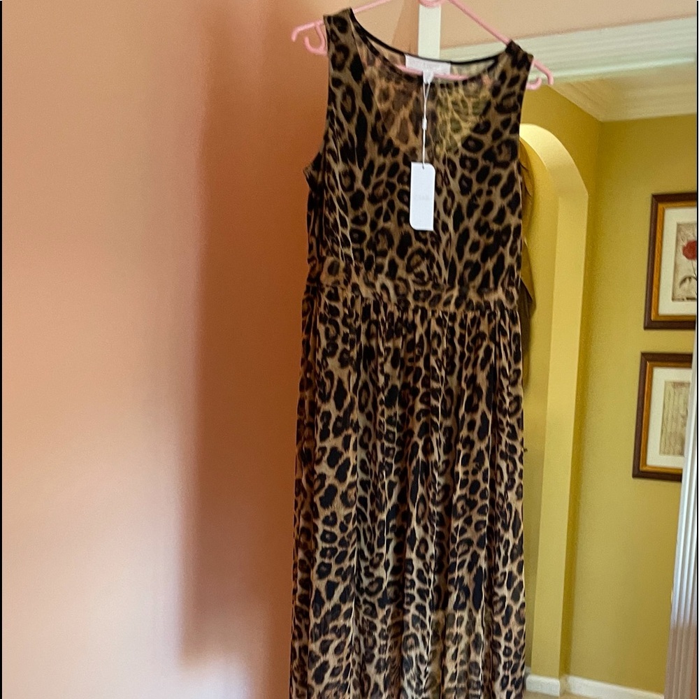 Superfoxx Animal 🦒 Print Mesh Midi Dress. NWT.